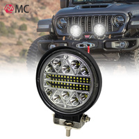 NOUVEAU Circulaire 102w grand champ de vision pour voiture LED flash explosif pour véhicule tout-terrain modifié projecteurs pour moto