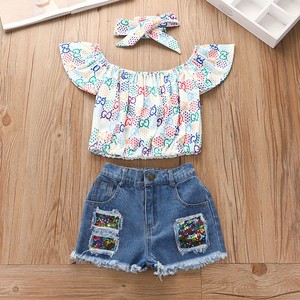 Conjuntos de Ropa para Niñas Verano 2022, Estilo Europeo y Americano, Ropa Infantil para Niñas - Product Image 3