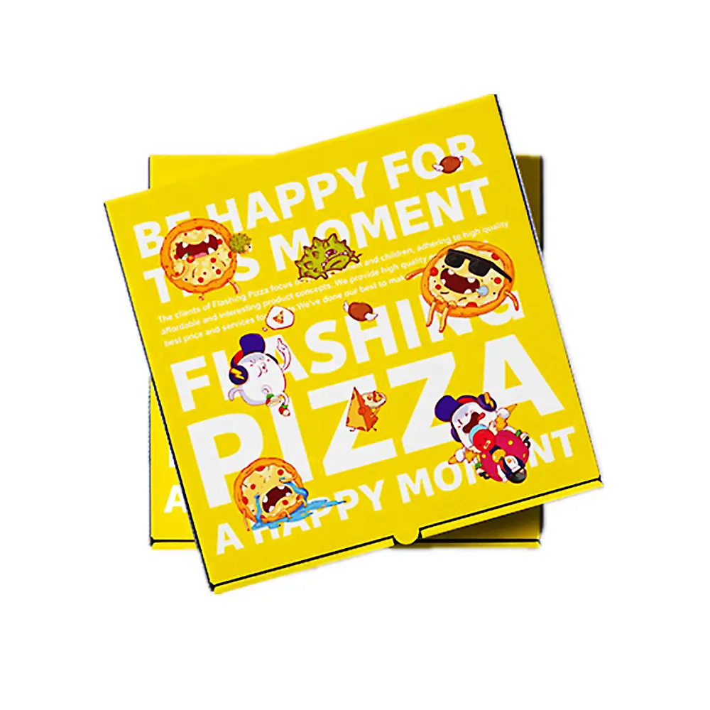 Wholesale custom logo printed carton corrugated paper pizza box supplier