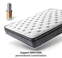 Matelas de lit d'hôtel confortables et abordables, matelas compressé, taille King, Queen, simple, pliable, en latex et mousse à mémoire de forme
