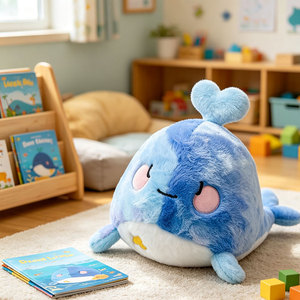 Peluche Marino Personalizzato, <span class=keywords><strong>Balena</strong></span> Sfumata Morbida, Bambola Imbottita per Decorazioni Domestiche, Compagno per Bambini, Souvenir, Regalo, Merchandising per Acquirenti all'Ingrosso - Product Image 3