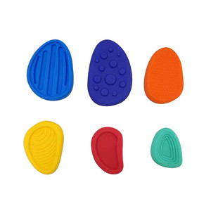 2024 New 6-<b>Pack</b> Silicone Sensory Worry Stones <b>Fidget</b> Toys for Anxiety Relief for Age Range 5-7 Years - Product Image 2