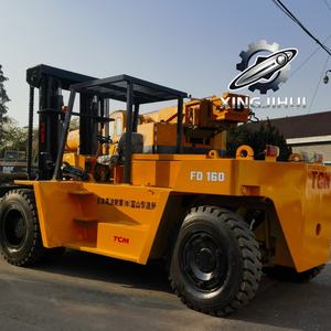 Chariot élévateur TCM FD160Z8 10 tonnes d'occasion, chariot élévateur japonais 16 tonnes, moteur Isuzu 6BG1, machine d'occasion, chariot élévateur à essence, 3000 mm, 16000 kg - Product Image 5