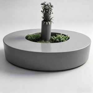 Weather Resistant Fiberglass Commercial <b>Benches</b> Decorative <b>Seats</b> for Retail Stores - Product Image 1
