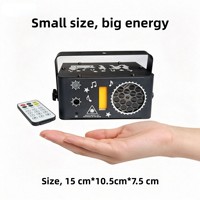 Mini projecteur laser LED transfrontalier 5-en-1, effets stroboscopiques Northern Rave RGBW 3W, contrôle par télécommande/son, pour boîtes de nuit