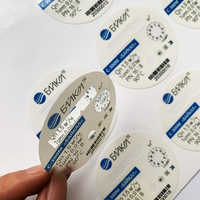 Autocollant de contrôleur de machine d'instruments de l'industrie durable personnalisé étiquettes de membrane de recouvrement de panneau avant adhésif en polyester PET