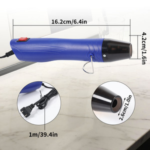 Pistola <span class=keywords><strong>de</strong></span> Aire Caliente Eléctrica <span class=keywords><strong>de</strong></span> 350W 110V (EE. UU.), 2 Boquillas, Temperatura Ajustable <span class=keywords><strong>de</strong></span> 100-300°C, Herramienta <span class=keywords><strong>de</strong></span> <span class=keywords><strong>Calor</strong></span> Multifuncional Portátil para Bricolaje - Product Image 3