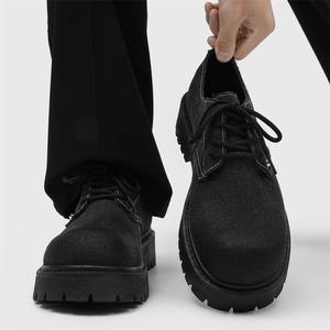 Zapatos para Hombre 2026, Diseño Original, Zapatos de Punta Ancha para Hombre, Transpirables, Estilo Británico, con Suela Gruesa, de Caña Alta, Casuales - Product Image 4