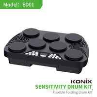 Prix de gros Instruments de percussion musicaux professionnels petit ensemble de batterie électrique numérique Pad Kit de batterie électronique Portable