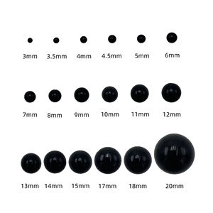 DIY juguete artesanía accesorios seguridad negro plástico ganchillo <span class=keywords><strong>ojos</strong></span> 6mm 10mm 12mm 14MM 16mm 20mm tamaños moda accesorios de costura - Product Image 2