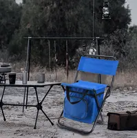 야외 접는 의자 아이스 쿨러 피크닉 가방 캠핑 낚시 의자 배낭 사냥 나머지 의자