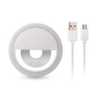 Mini lampe annulaire LED universelle lumineuse à clipser pour selfie, lampe annulaire portable pour téléphone et appareil photo