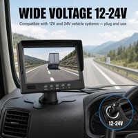 Monitor de Vehículo AHD TFT LCD de 1.7 Pulgadas, 12-24V, Monitor de Visión Trasera Automático