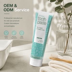 Dentifrice blanchissant OEM/ODM saveur menthe fraîche, formule hydratante à la silice et à l'alumine, combat les taches de café, de thé et de vin pour un sourire éclatant - Product Image 4