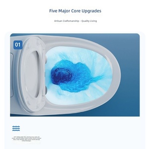 Kloset Keramik Satu Bagian Desain Modern Super <span class=keywords><strong>Spiral</strong></span> <span class=keywords><strong>Siphon</strong></span> Asal Chaozhou - Product Image 5