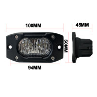 N2 Tout nouveau Super lumineux 20W cree Flush mount led light avec faisceau combo spot d'inondation adapté au véhicule pare-chocs/camion/UTV/ATV/remorque