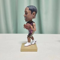 Personnalisé 3D résine artisanat basket-ball étoile bobble tête décoration de la maison figurine sport jeu souvenir cadeaux art thème affichage ornement