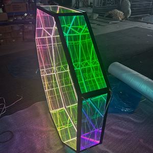 Negozio magico multistrato <span class=keywords><strong>LED</strong></span> 3D illuminano segno RGB luce a specchio infinito segno a parete segno ufficio abisso Mirrorr Light Box - Product Image 2