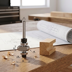 <span class=keywords><strong>Glanzen</strong></span> Marke K08147 Holzbearbeitungs-Schneidfräser mit Wolframkarbid-Klinge, 55HRC, lackiert - Product Image 6