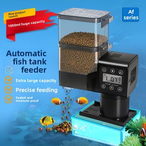 Dispositif d'alimentation programmable intelligent Jebao pour poissons d'aquarium et tortues, distributeur automatique de nourriture pour poissons, grande capacité 1000 ml, AF-750 AF-1000 - Product Image 1