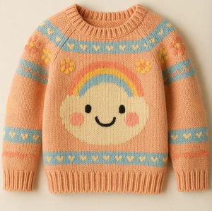 <span class=keywords><strong>Pull</strong></span> en tricot jacquard 100% coton à motif de dessin animé, <span class=keywords><strong>pull</strong></span> décontracté pour enfants, hiver, logo personnalisé, OEM, ODM, design personnalisé, vente en gros - Product Image 3