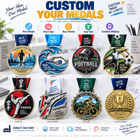 Médaille personnalisée 2D découpée pour Marathon, Triathlon, Cyclisme – Médaille de récompense finition cuivre antique – Fournisseur en gros pour événements sportifs
