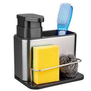 Stainless Steel <b>Kitchen</b> Sink Organizer Sink <b>Caddy</b> <b>Kitchen</b> Soap Dispenser <b>Caddy</b> - Product Image 1