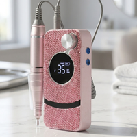 Machine à ongles professionnelle rechargeable 35000 tr/min, lime électrique portable pour manucure et pédicure, 2000 mAh