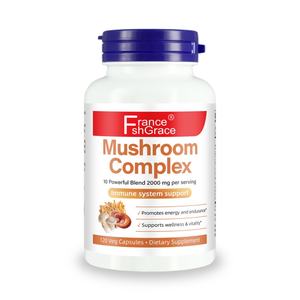 Suplemento de Complejo de Hongos del Fabricante OEM, Mejora la Salud Cerebral, Aumenta la Energía y la Vitalidad para Adultos, Cápsulas de Complejo de Hongos - Product Image 1