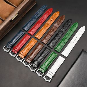 Ремешок для часов из натуральной кожи с треугольной стальной пряжкой 12 мм 20 мм 26 мм - Product Image 2