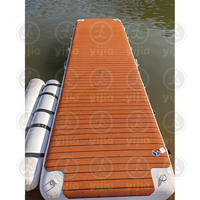 Yacht gonflable plate-forme plate-forme piscine/eau équipement de jeu île flottante pêche Kayak bateau