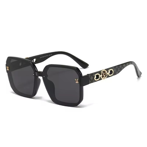 Lunettes de soleil pour hommes à monture carrée de nouvelle mode, lunettes de soleil de mode pour femmes anti-ultraviolets personnalisées avancées en gros - Product Image 3