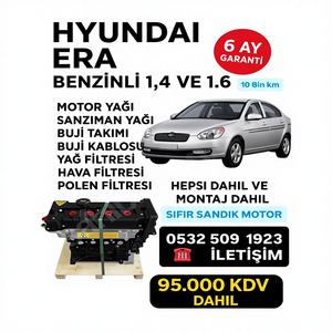 Nouvel ensemble moteur essence pour Hyundai Accent Era et Tucson, références OEM : G6BA, G4NB, G4NA, G4NC, D4CB, D4BH, G4ED, G4LC - Product Image 1