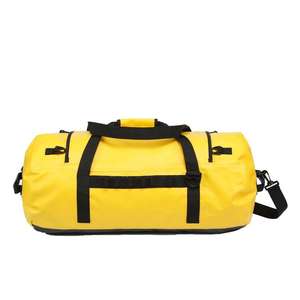 Sac de sport imperméable à fermeture roll-top en PVC avec logo personnalisé, grande capacité, pour la randonnée, la gym et les voyages - Product Image 3