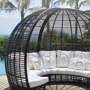 طقم سرير خارجي حديث للتصدير عبر الحدود مع وسادة مقاومة للماء للفناء والحديقة - Product Image 4