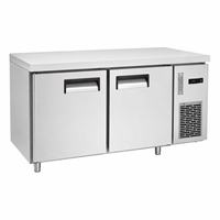 Réfrigérateur de travail commercial en acier inoxydable CE0.25L2, 2 portes, refroidisseur sous comptoir pour cuisine de restaurant