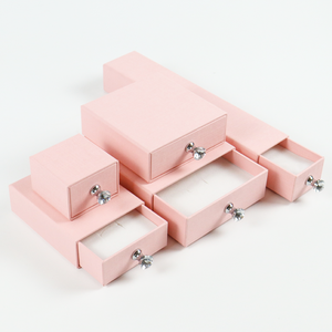 Couronne gagner souvenir rose emballage tiroir boîte cartons de livraison petite expédition dragées mariage fleur bijoux anneau boîtes en papier - Product Image 2