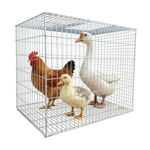 กรงสองประตูแบบหนาพิเศษสำหรับสัตว์ขนาดเล็ก ไก่ นก และกรงตาข่าย เหมาะสำหรับลูกไก่ นกกระทา นกพิราบ และนกต่างๆ - Product Image 1