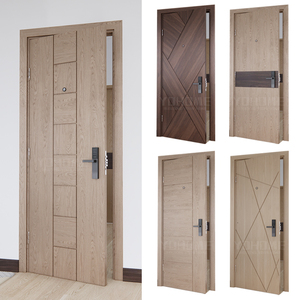 باب فندقي مقاوم للصوت مصنف ضمن قائمة UL10b UL10c بتصميم حديث لغرف الضيافة في الفنادق باب خشبي مقاوم للنار يستغرق من 20 إلى 30 و45 إلى 60 دقيقة - Product Image 1