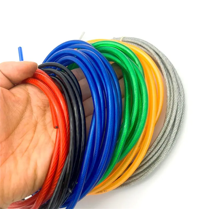 High strength color PVC coated steel wire rope