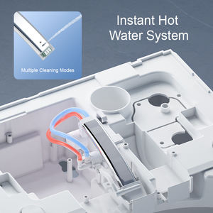 <span class=keywords><strong>Toilette</strong></span> intelligente en céramique avec système de chasse d'eau en cas de panne de courant et système de chasse d'eau automatique pour projets de salles de bain modernes. - Product Image 2