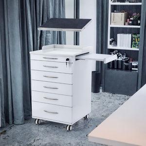 Mobile Dentale Moderno con Cinque Cassetti, Resistente ai Graffi, in Acciaio Inossidabile Nanocristallino, Ecologico - Product Image 3