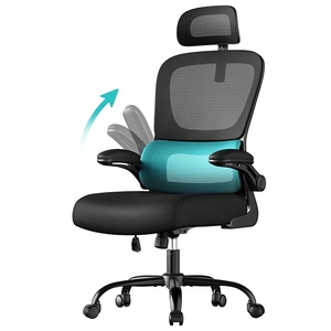 Chaises de bureau exécutives modernes en tissu maillé, confortables, réglables en hauteur, beige et noir, à <span class=keywords><strong>prix</strong></span> abordable, avec support lombaire adaptatif - Product Image 1