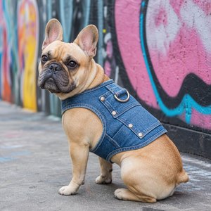 Arnés de mezclilla estilo vaquero para perros pequeños, medianos y grandes, duradero, al por mayor, acolchado suave, OEM ODM, reflectante, estilo urbano - Product Image 1