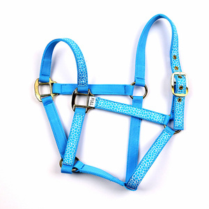 Hoge kwaliteit paardentuig blauw roze neusriem paardentuig van ripstop voor paard ruiters comfortabel tuig verstelbaar - Product Image 1