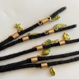 Vente en gros d'accessoires éléphant de conque de haute qualité <span class=keywords><strong>pour</strong></span> le tressage de cheveux humains dreadlocks <span class=keywords><strong>accessoire</strong></span> serrures bijoux en grand stock - Product Image 2