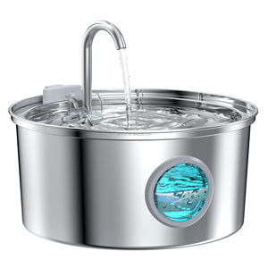 <span class=keywords><strong>Fontaine</strong></span> à eau automatique pour chat en acier inoxydable 3,2 L avec filtre de remplacement – Stock disponible, prix abordable - Product Image 1