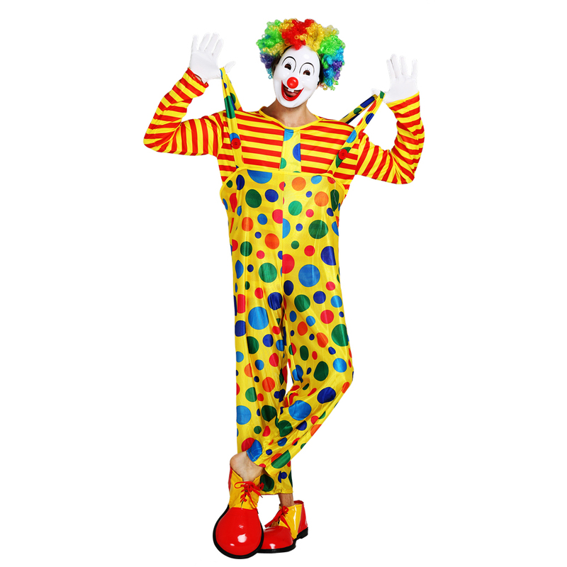 Professional Circus Clown Costume for Adults