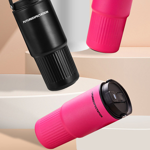 750ml New Creative Car <b>Cup</b> Ceramic Liner 316 Stainless Steel Vacuum Insulated Tumbler with Handle Stylish Car Tumbler OEM ODM - Product Image 4
