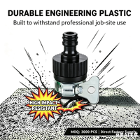 Adaptateur universel pour robinet - Connecteur d'irrigation goutte-à-goutte - Robinet d'arrosage multifonction en plastique pour tuyau d'eau de jardin
